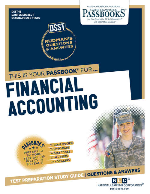 Book cover of FINANCIAL ACCOUNTING: Passbooks Study Guide (DANTES Subject Standardized Tests (DSST): Dantes-15)