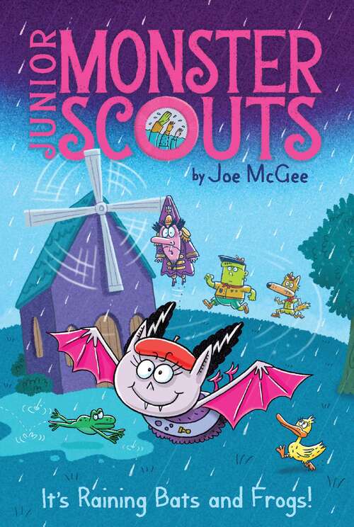 Book cover of It's Raining Bats and Frogs! (Junior Monster Scouts #3)