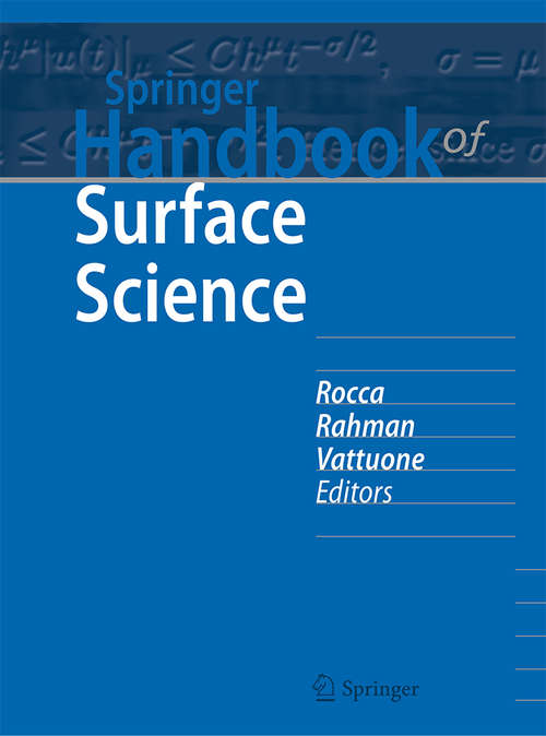 Book cover of Springer Handbook of Surface Science (1st ed. 2020) (Springer Handbooks)