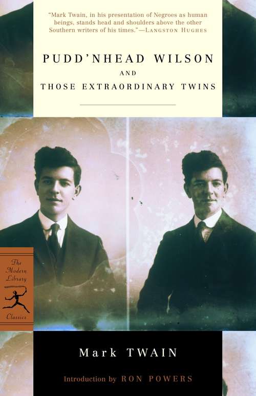 Book cover of Pudd'nhead Wilson and Those Extraordinary Twins