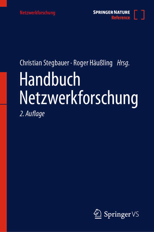 Book cover of Handbuch Netzwerkforschung (2. Auflage 2025) (Netzwerkforschung)