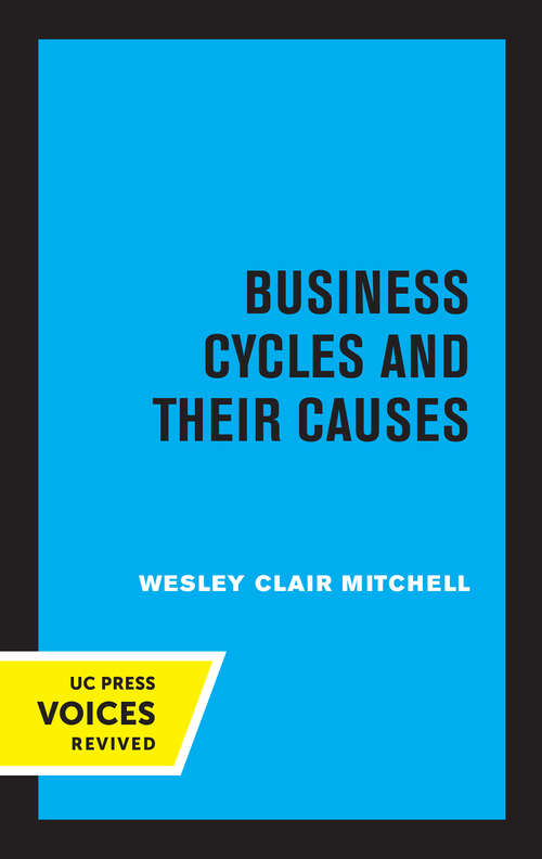 Book cover of Business Cycles and Their Causes