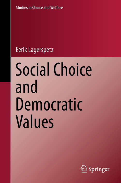 Book cover of Social Choice and Democratic Values