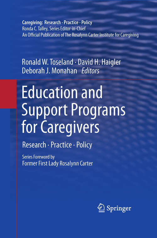 Book cover of Education and Support Programs for Caregivers