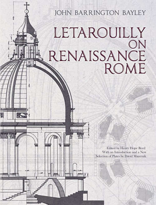 Book cover of Letarouilly on Renaissance Rome (Dover Architecture)