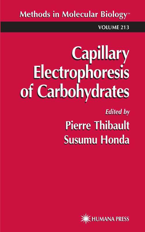 Book cover of Capillary Electrophoresis of Carbohydrates