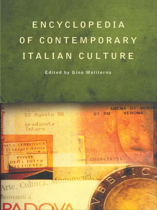 Book cover of Encyclopedia of Contemporary Italian Culture (Encyclopedias of Contemporary Culture)