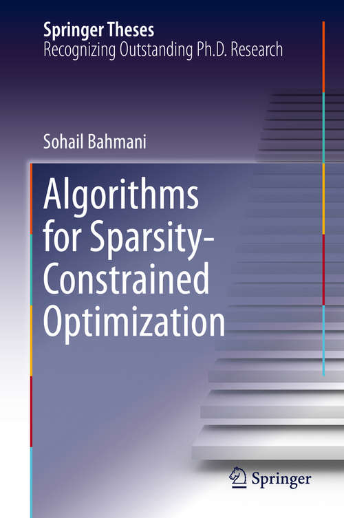 Book cover of Algorithms for Sparsity-Constrained Optimization