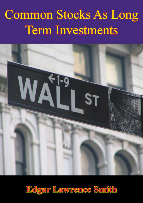 Book cover of Common Stocks As Long Term Investments