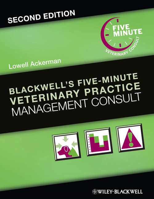 Book cover of Blackwell's Five-Minute Veterinary Practice Management Consult