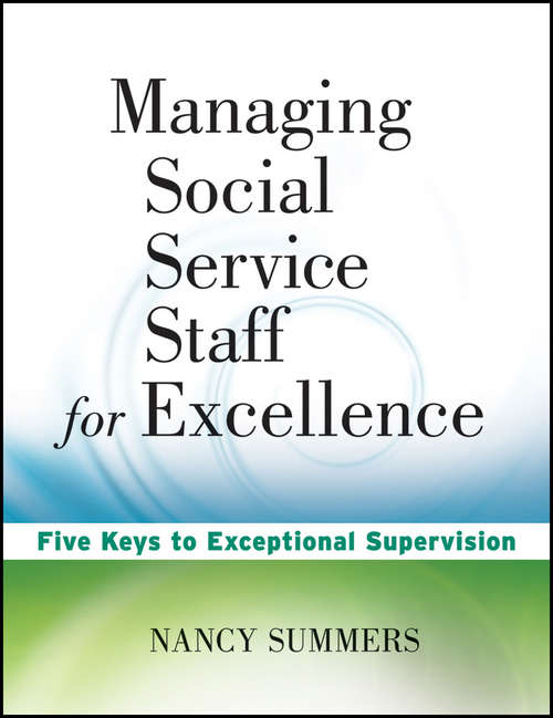Book cover of Managing Social Service Staff for Excellence