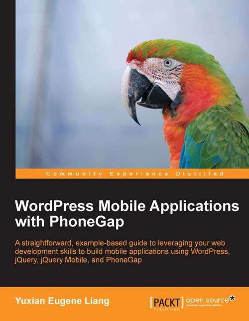 Book cover of Wordpress Mobile Applications with PhoneGap