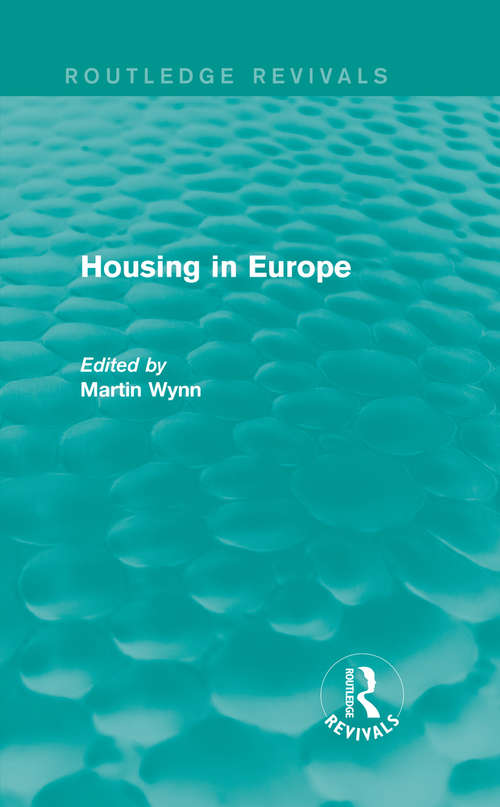 Book cover of Routledge Revivals: Housing In Europe (1984) (Routledge Revivals)