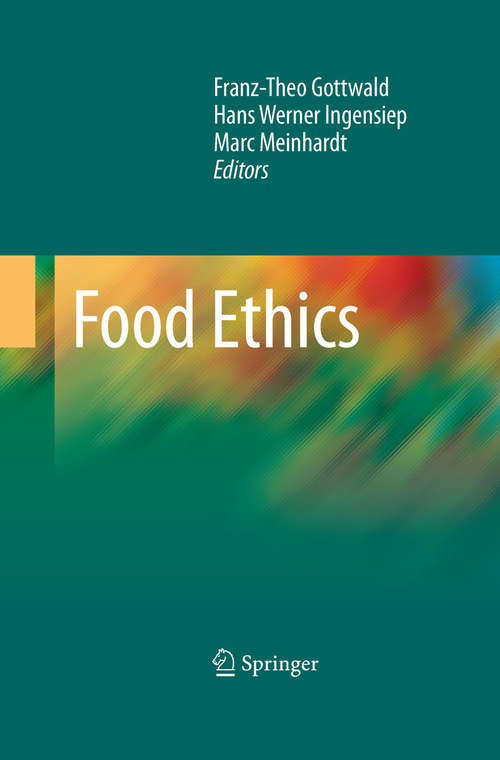 Book cover of Food Ethics