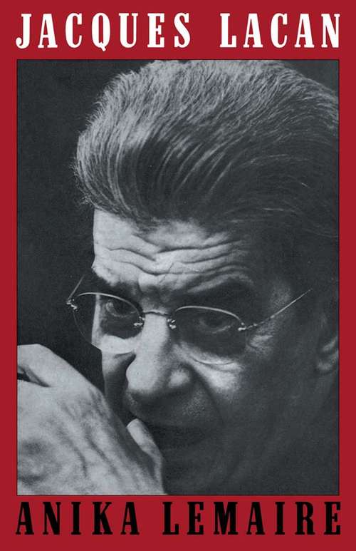 Book cover of Jacques Lacan (2)