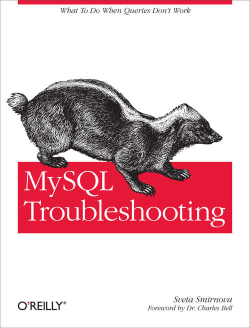Book cover of MySQL Troubleshooting: What To Do When Queries Don't Work