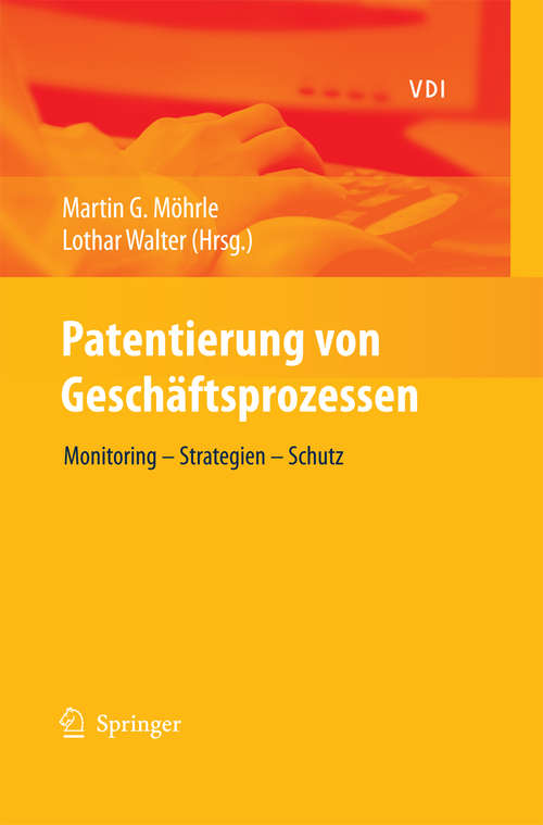 Book cover of Patentierung von Geschäftsprozessen