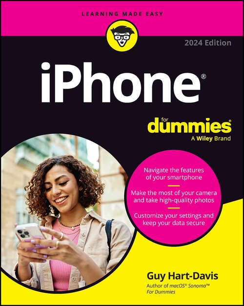 Book cover of iPhone For Dummies (2024 Edition)