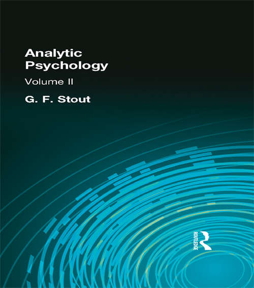 Book cover of Analytic Psychology: Volume II