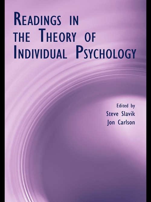 Book cover of Readings in the Theory of Individual Psychology