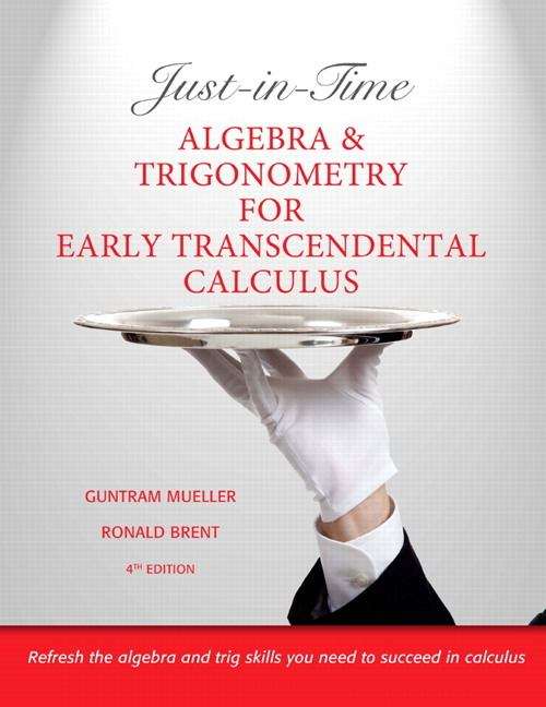 Book cover of Just-In-Time: Algebra and Trigonometry for Early Transcendental Calculus (Fourth Edition)