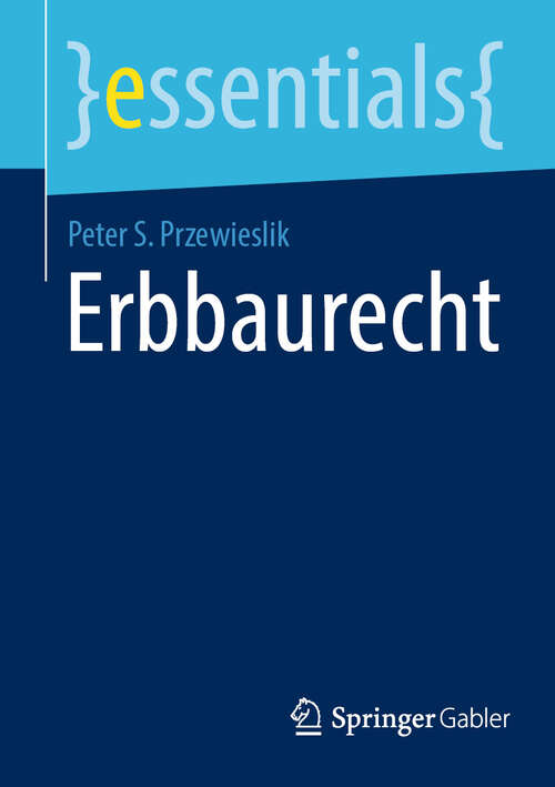 Book cover of Erbbaurecht (essentials)