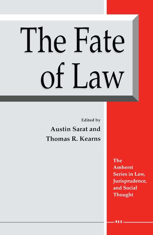 Book cover of The Fate of Law