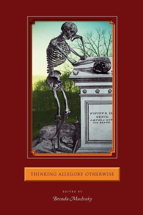 Book cover of Thinking Allegory Otherwise