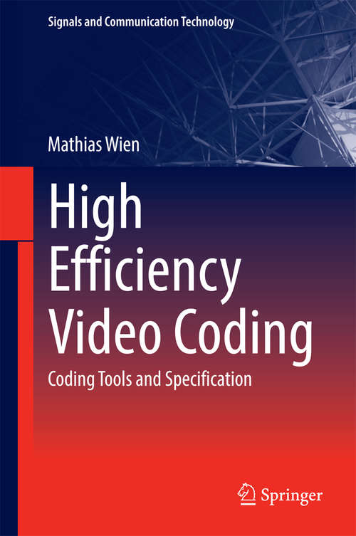 Book cover of High Efficiency Video Coding