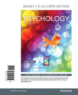 Book cover of Psychology: An Exploration with DSM5 Update