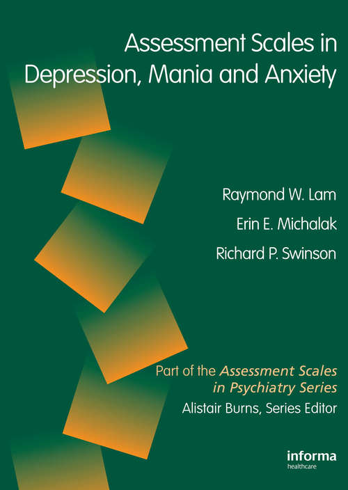 Assessment Scales in Depression and Anxiety - CORPORATE: (Servier Edn)