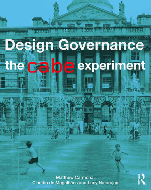 Book cover of Design Governance: The CABE Experiment