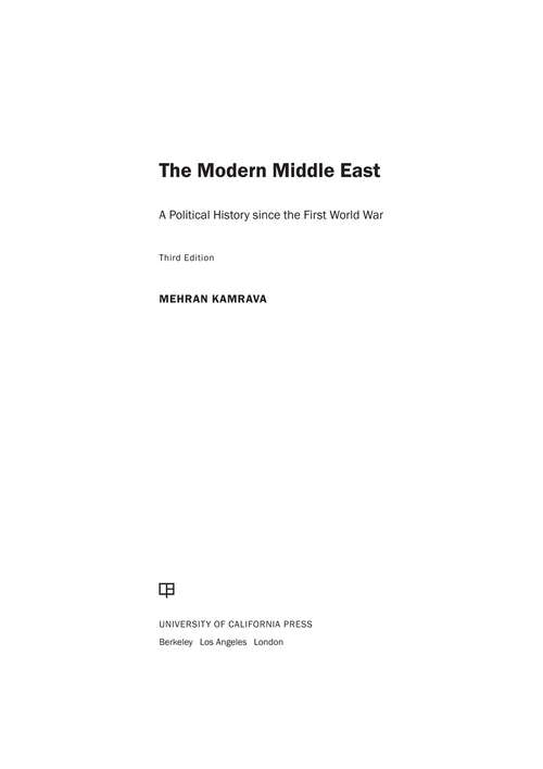 Book cover of The Modern Middle East, Third Edition