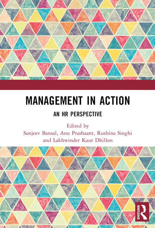 Book cover of Management in Action: An HR Perspective