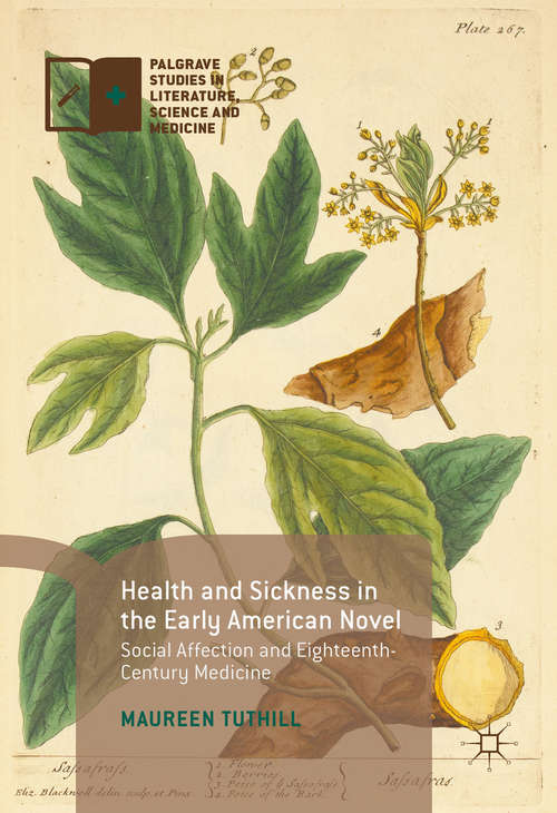 Book cover of Health and Sickness in the Early American Novel