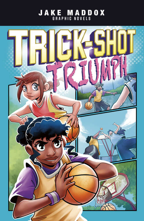 Book cover of Trick-Shot Triumph (Jake Maddox Graphic Novels)