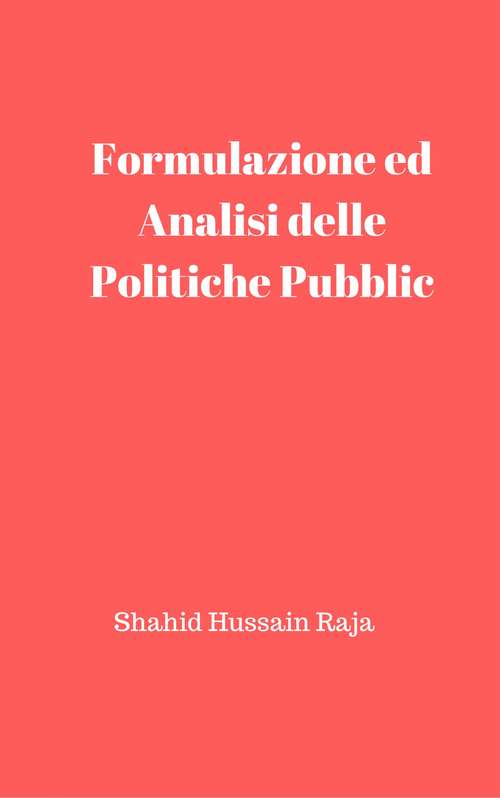 Análise e Formulação de Políticas Públicas