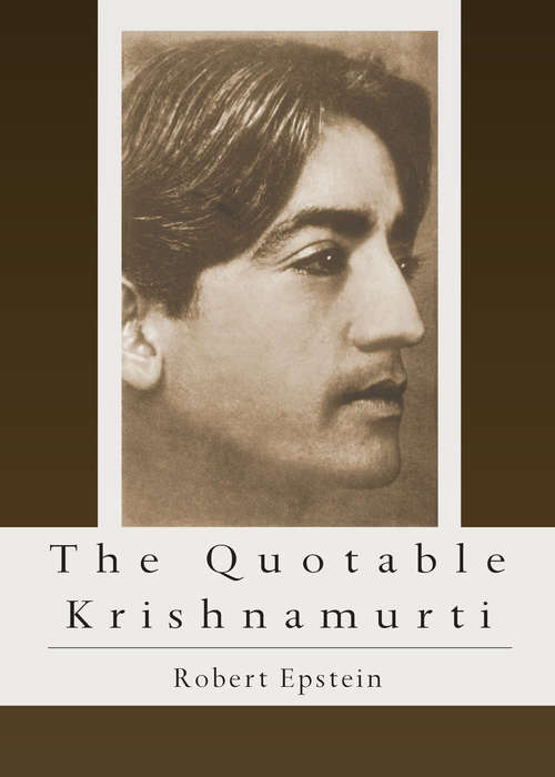 Book cover of The Quotable Krishnamurti