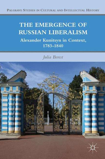 Book cover of The Emergence of Russian Liberalism