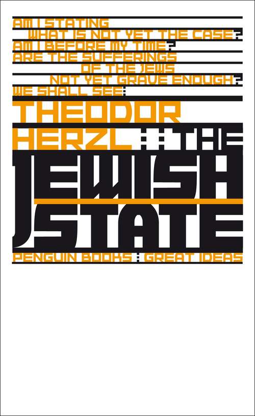 Book cover of The Jewish State (Penguin Great Ideas)