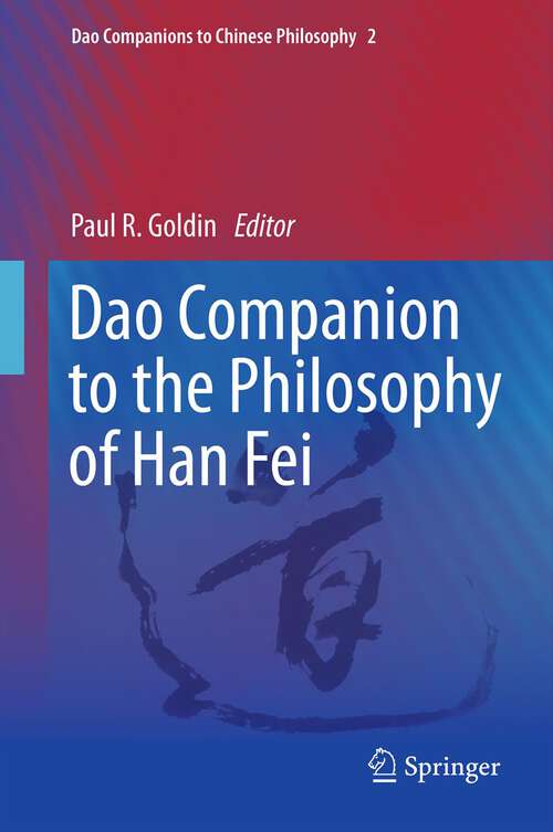 Book cover of Dao Companion to the Philosophy of Han Fei