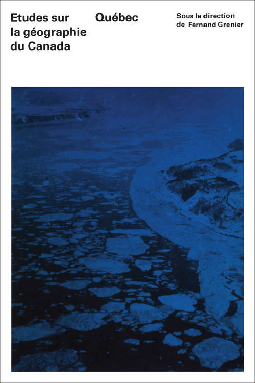 Book cover of Etudes sur la Geographie du Canada