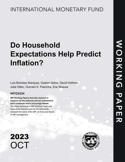 Book cover of Do Household Expectations Help Predict Inflation? (Imf Working Papers)