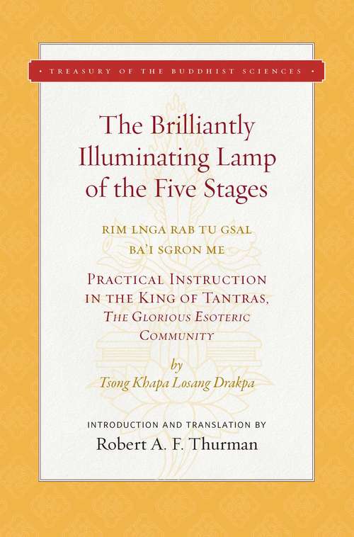 Book cover of The Brilliantly Illuminating Lamp of the Five Stages (Treasury of the Buddhist Sciences)