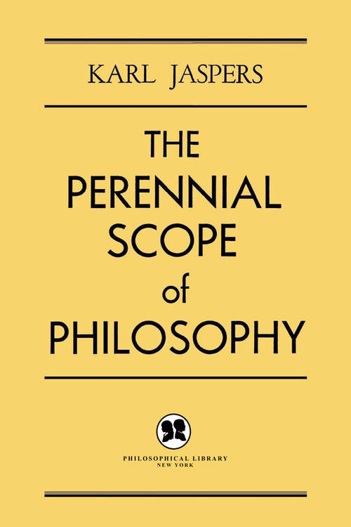 Book cover of Perennial Scope of Philosophy