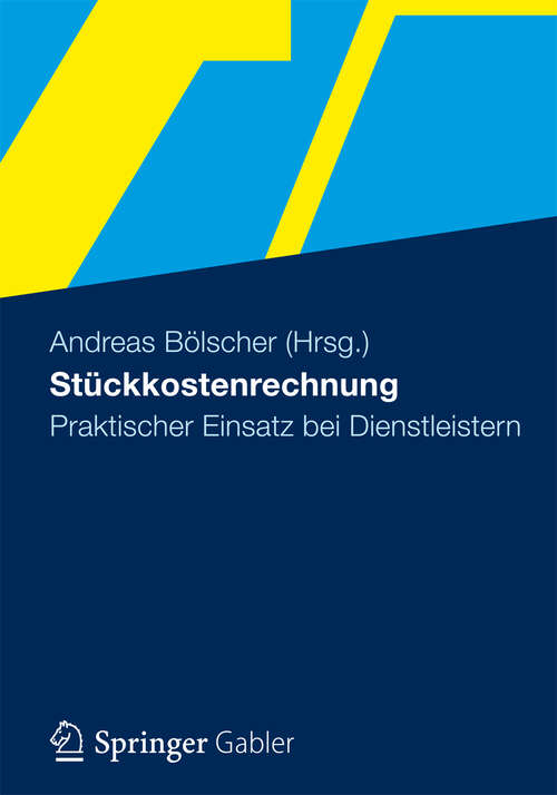 Book cover of Stückkostenrechnung