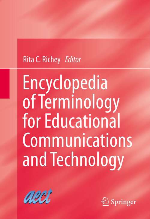 Book cover of Encyclopedia of Terminology for Educational Communications and Technology
