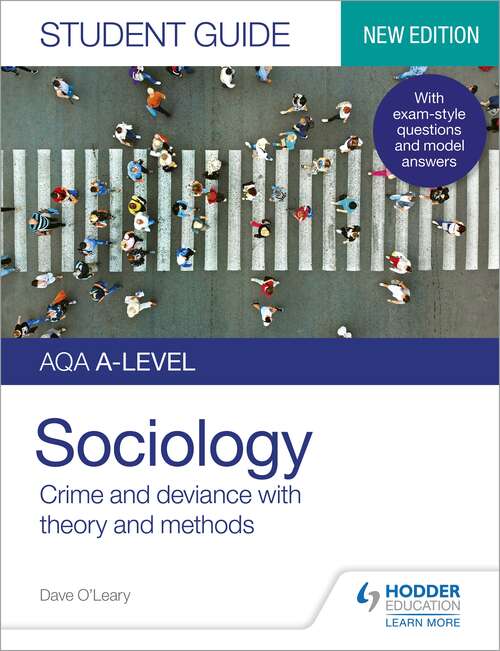 Book cover of AQA A-level Sociology Student Guide 3: Crime and deviance with theory and methods