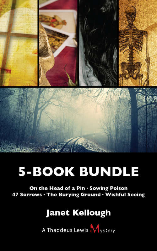 Book cover of Thaddeus Lewis Mysteries 5-Book Bundle: On the Head of a Pin / Sowing Poison / 47 Sorrows / The Burying Ground / Wishful Seeing