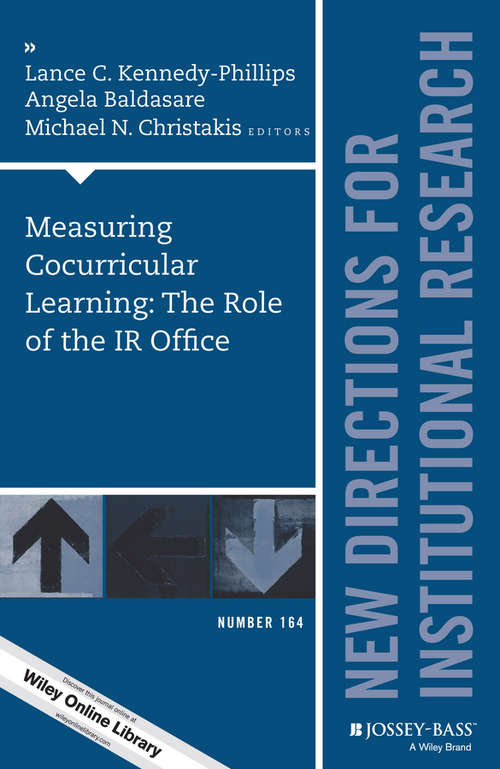 Measuring Cocurricular Learning: New Directions for Institutional Research, Number 164 (J-B IR Single Issue Institutional Research)